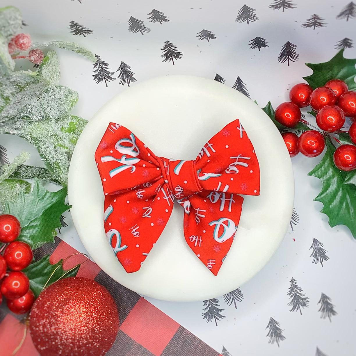 Ho! Ho! Ho! Bow Strip and Scrunchie Collection