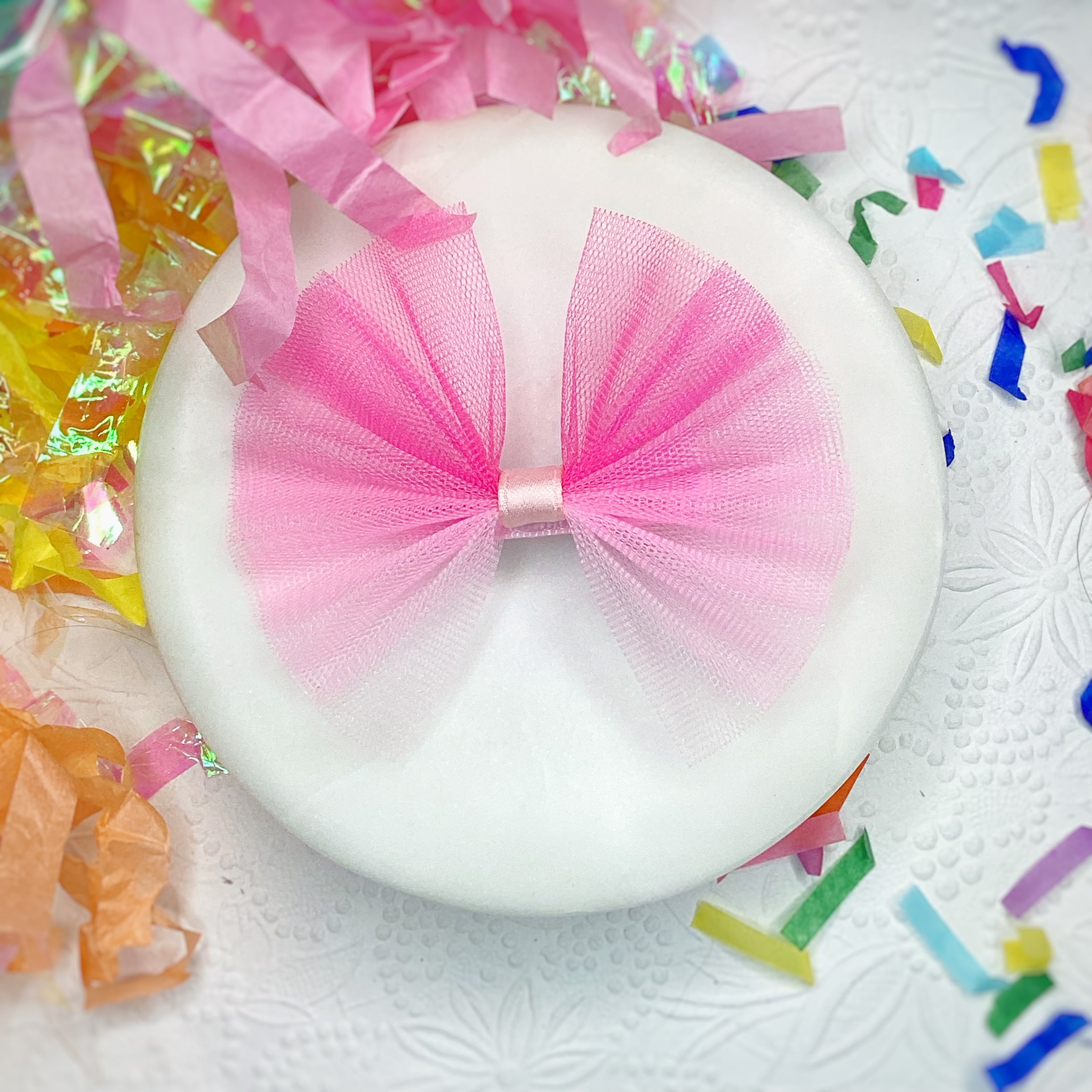 Pink Tulle Bows