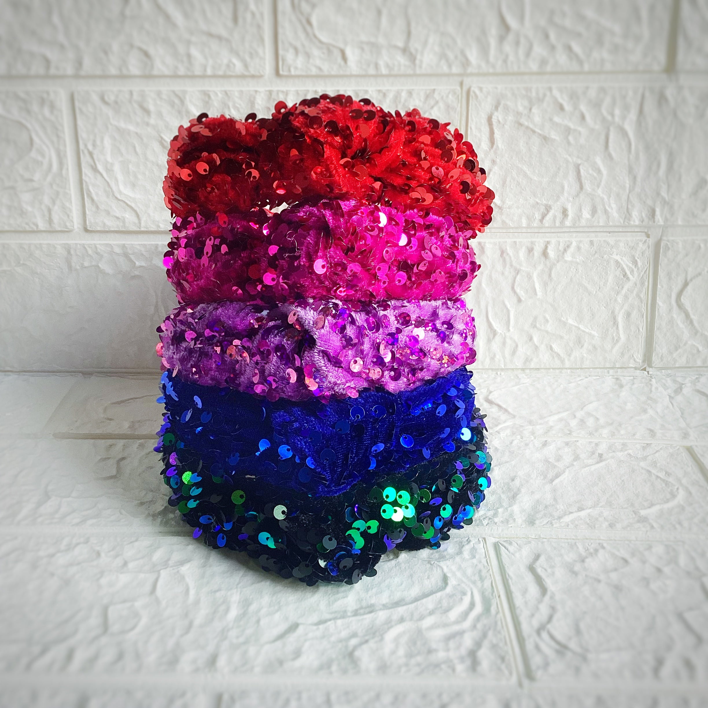 Velvet Sequin Knot Top Headband Collection