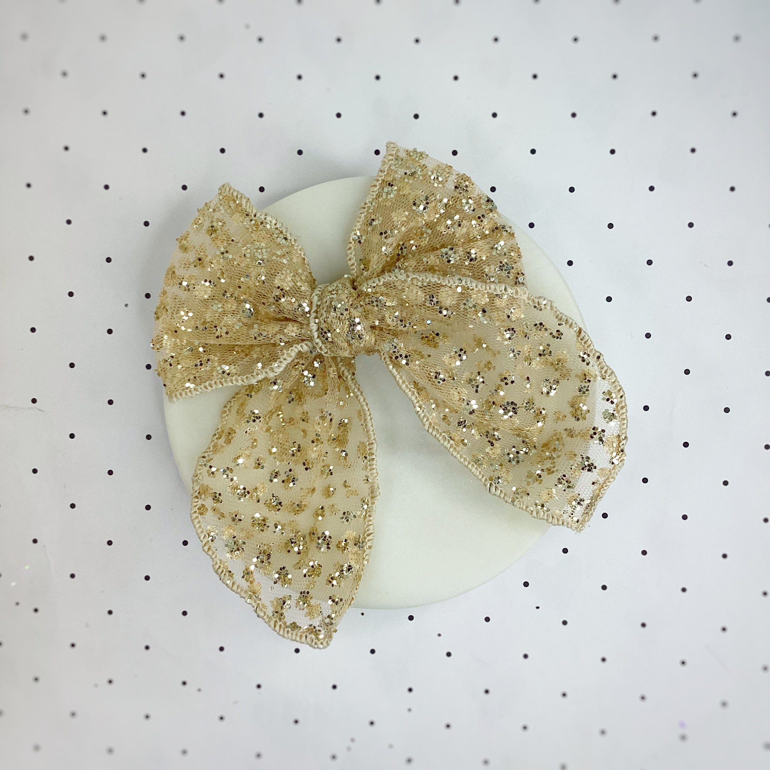 Super Glitter Tulle Pre-Tied Bow Strip Collection