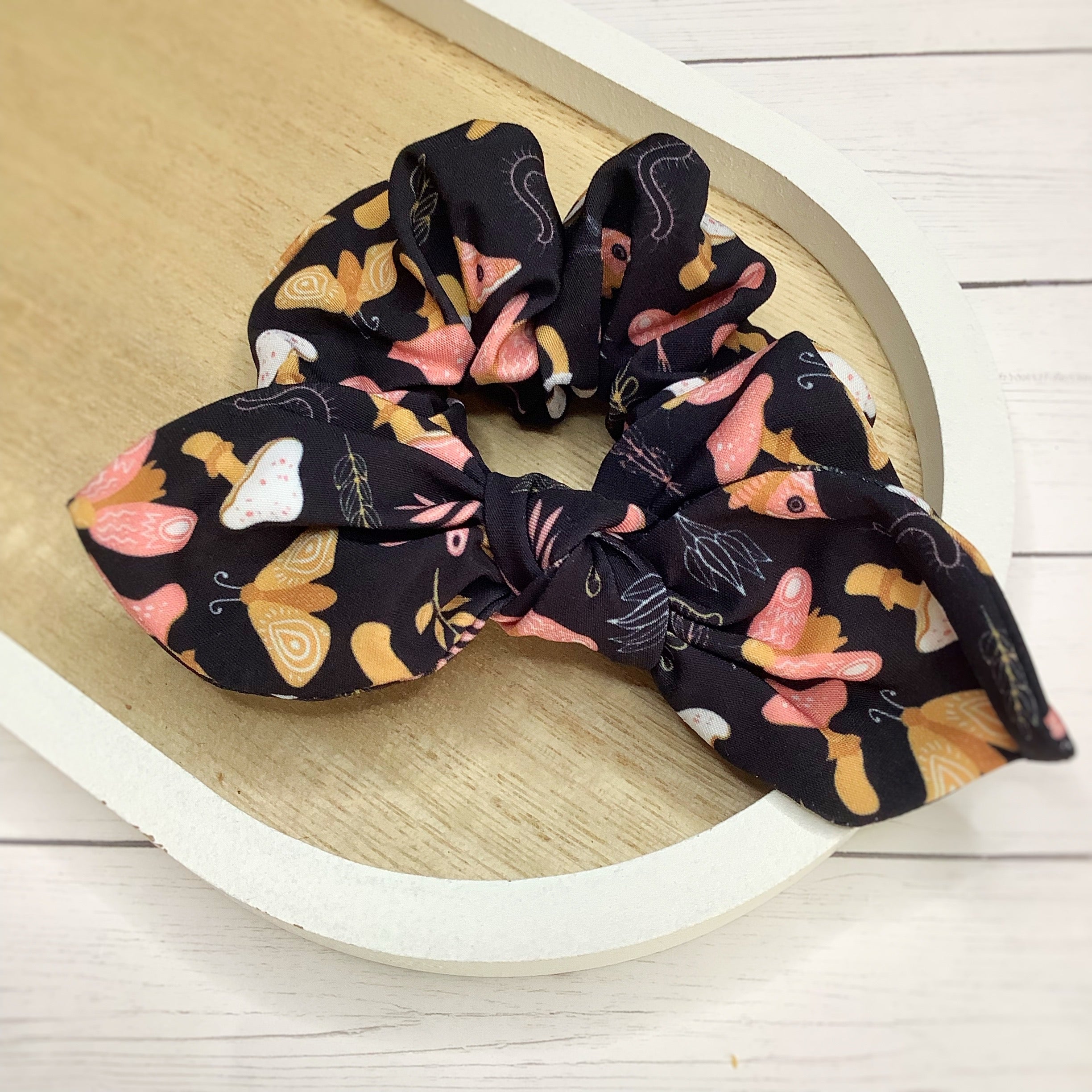 Dark Earthy Vibes Bow Strip and Scrunchie Collection