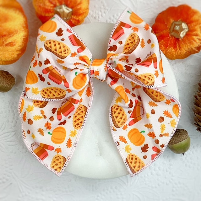 Sweater Weather Bow Strip and Scrunchie Collection