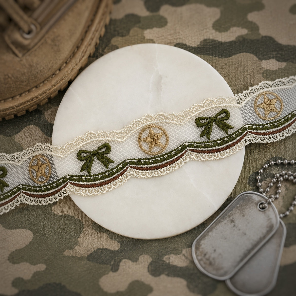 Military Appreciation Custom Bow Lace - RTS