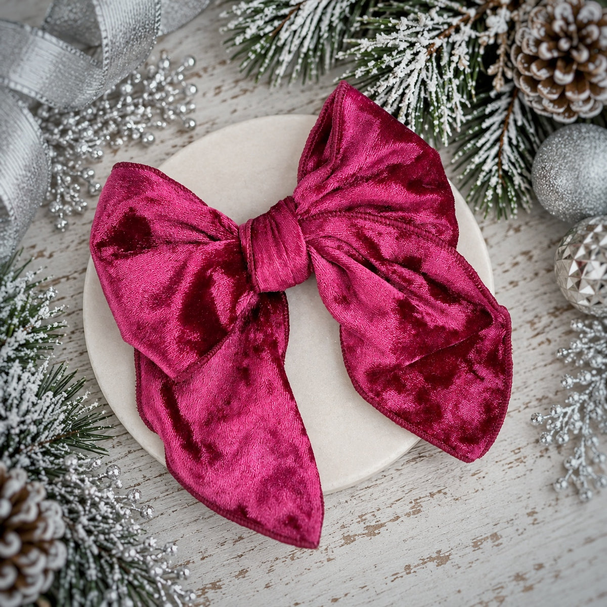 Jewel Velvets 5.5” Pre-Tied Crushed Velvet Collection
