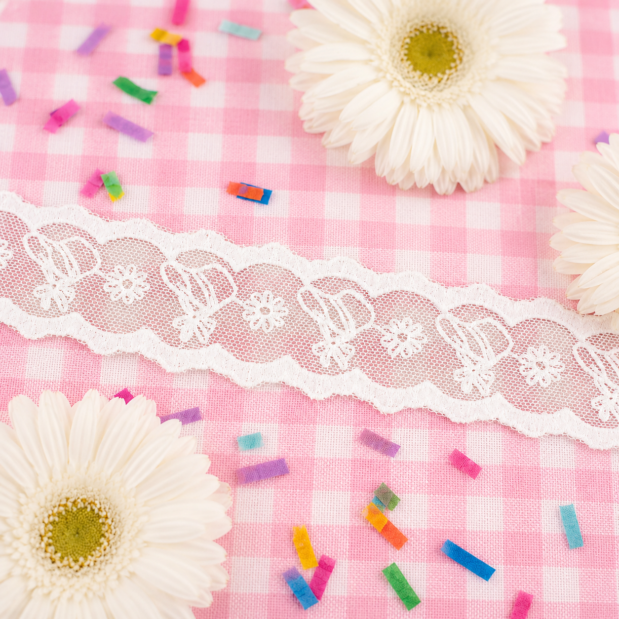 Member Appreciation Custom Bonnet Lace Trim - RTS