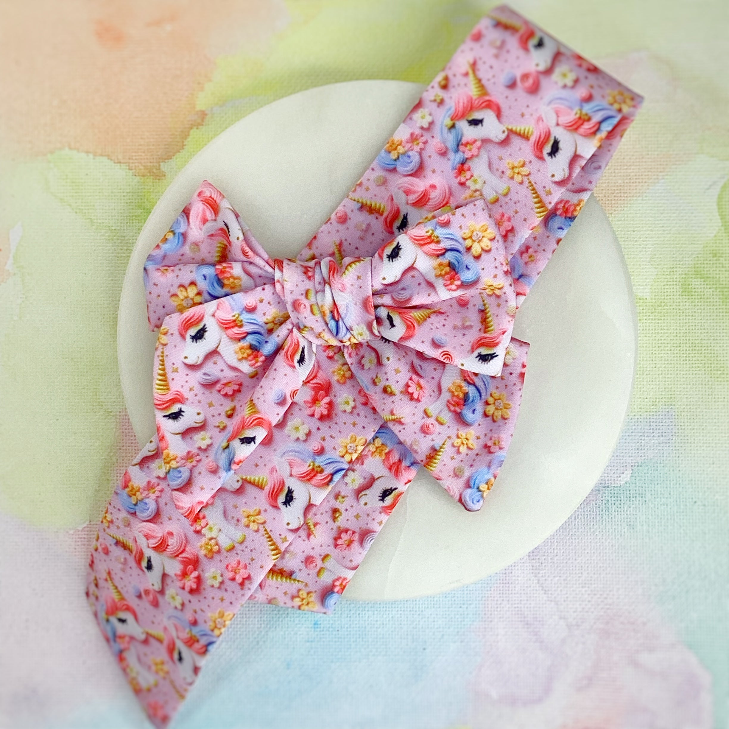 Pretty Unicorns Bow Strip and Scrunchie Collection