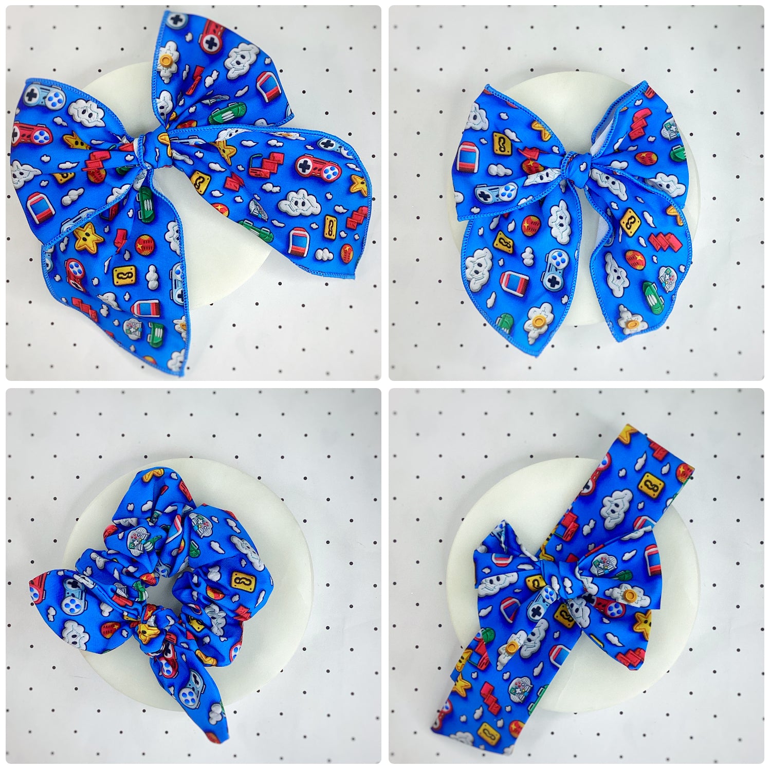 Gamer Girl Bow Strip and Scrunchie Collection