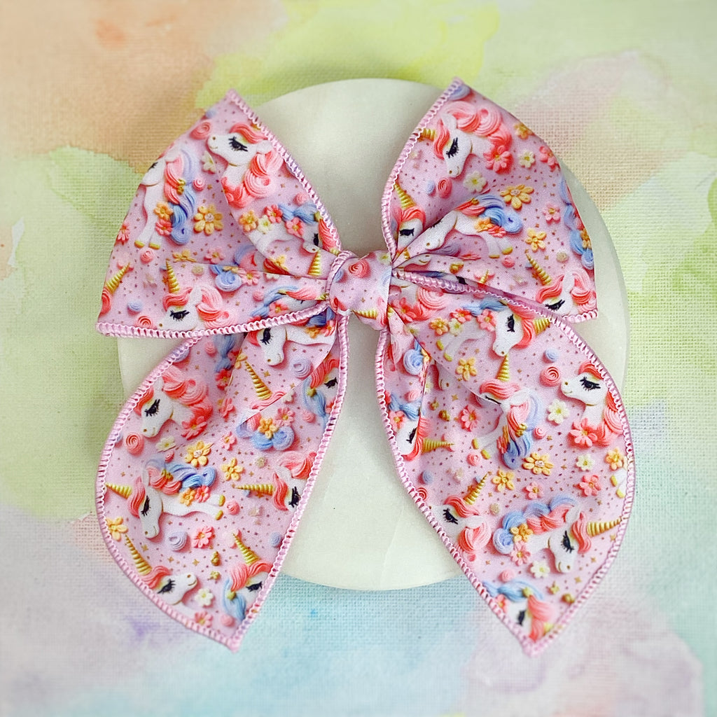 Pretty Unicorns Bow Strip and Scrunchie Collection