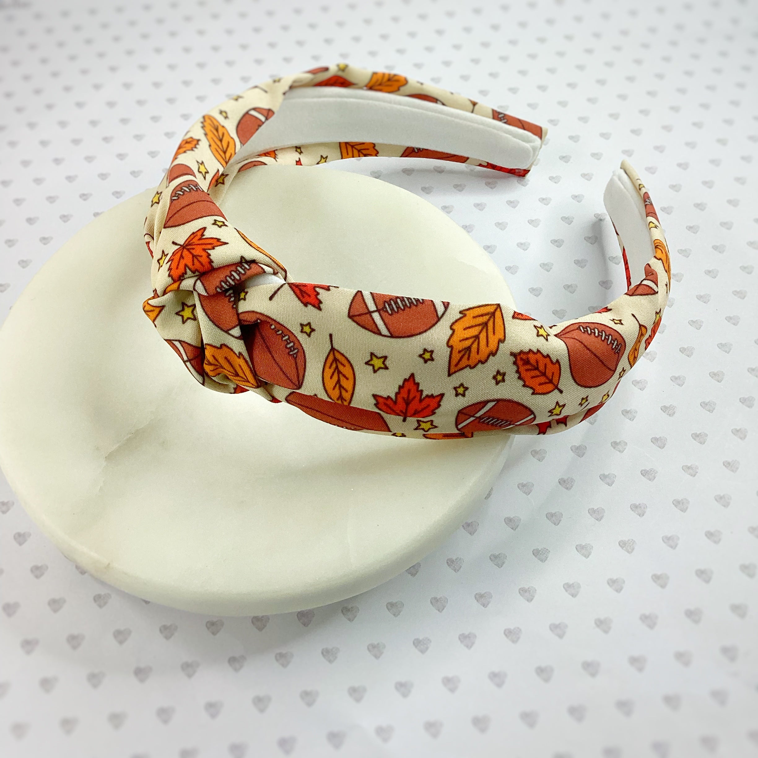 Fall Football Bow Strip, Headband and Scrunchie Collection