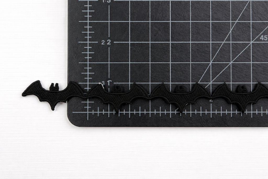 Black Bat Guipure Lace