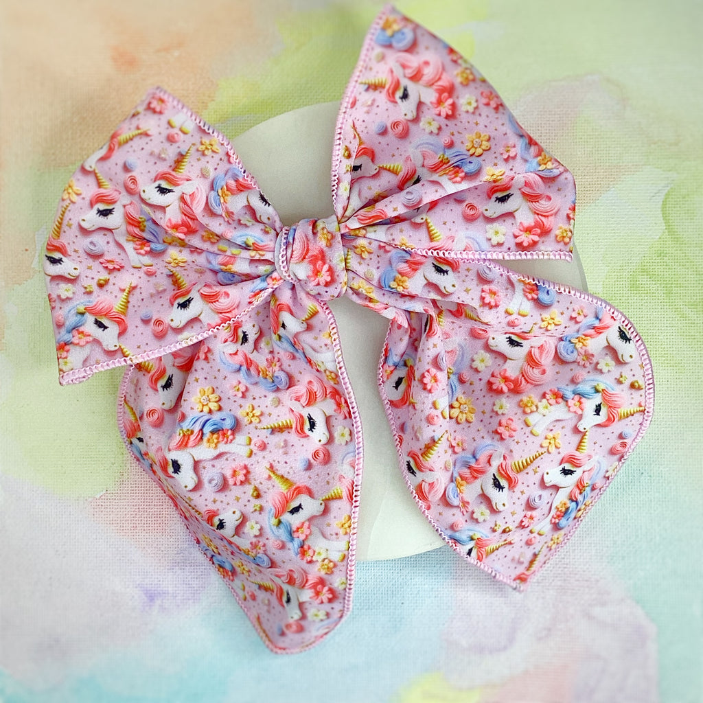 Pretty Unicorns Bow Strip and Scrunchie Collection