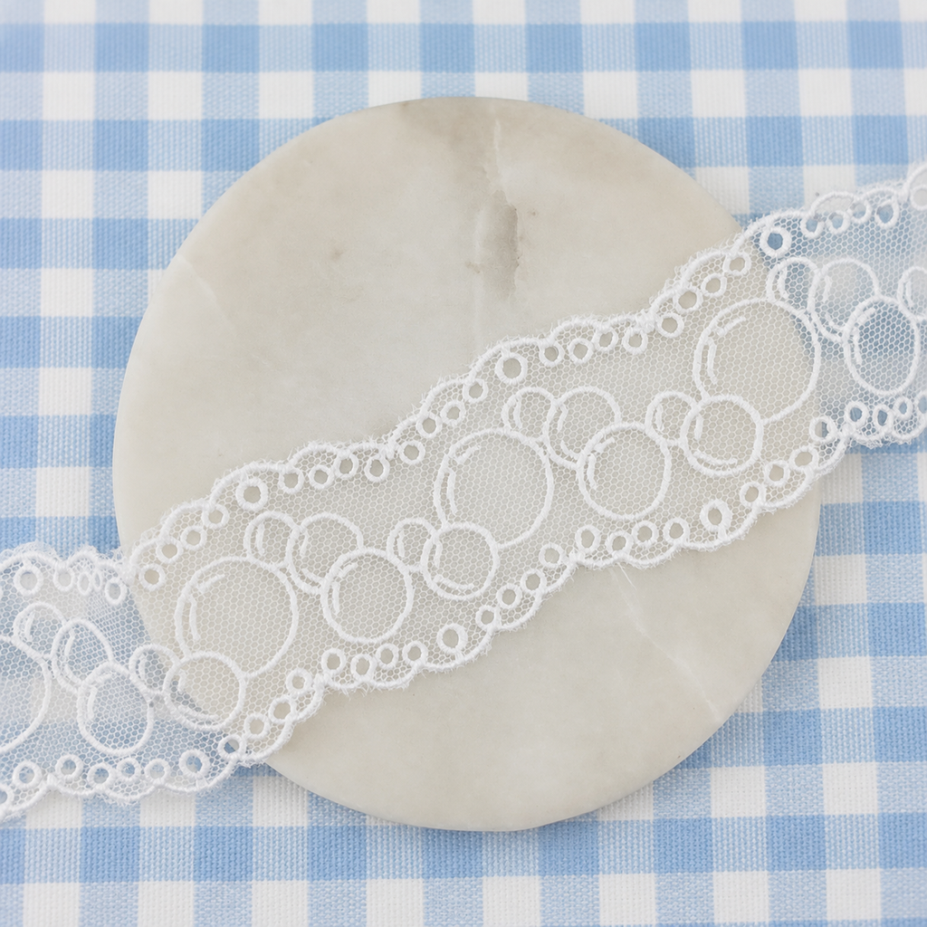 Oodles of Bubbles Custom Delicate Lace Trim- RTS