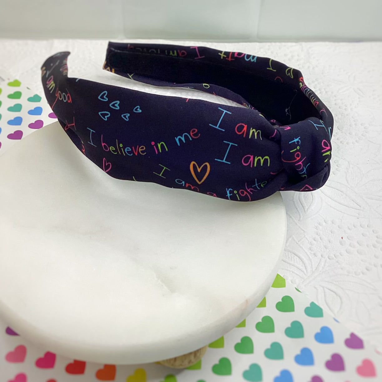 I am Loved Bow Strip, Headband and Scrunchie Collection