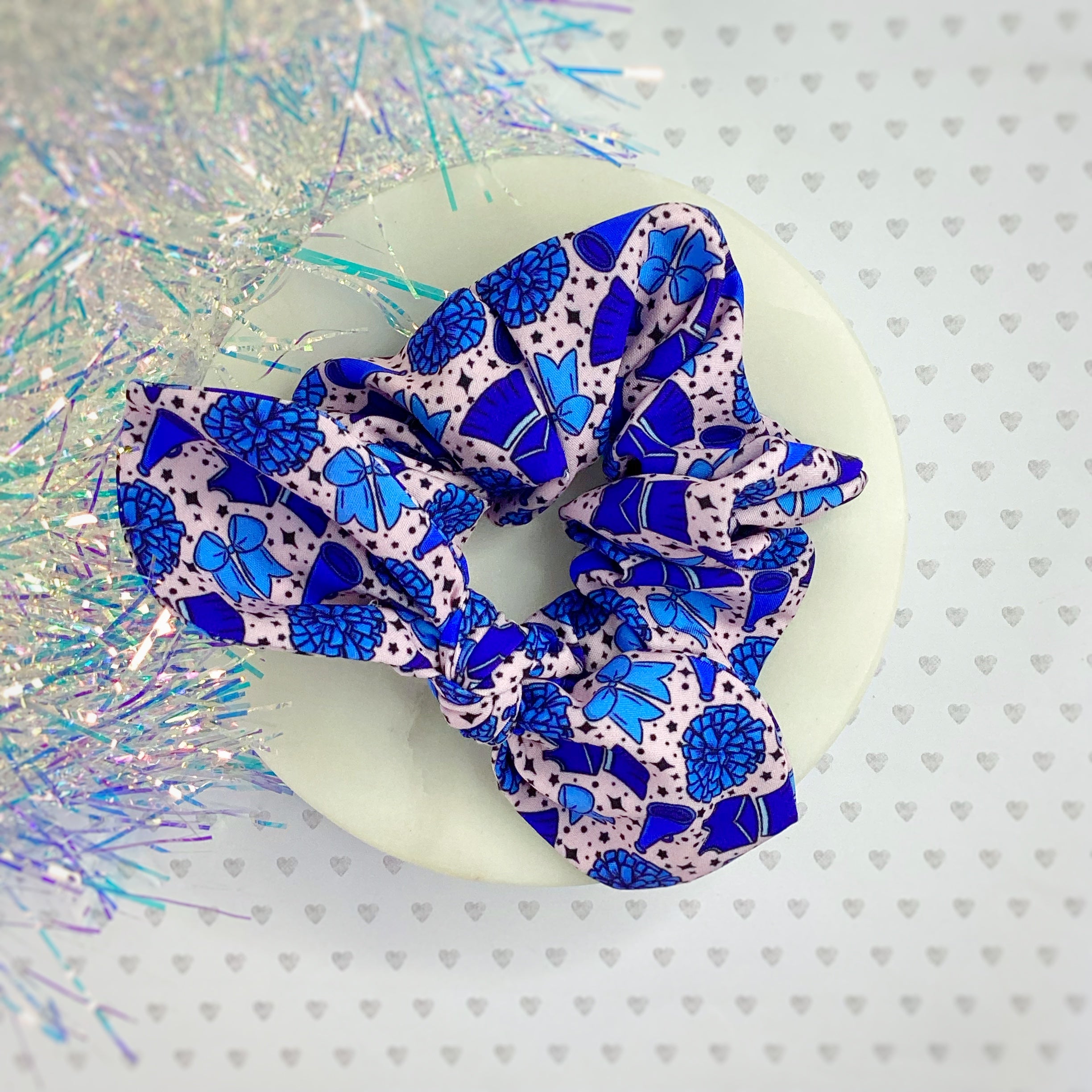 Cheer Girl Bow Strip and Scrunchie Collection
