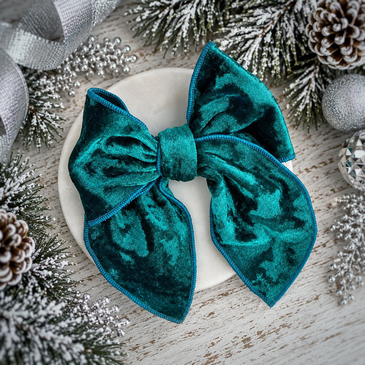Jewel Velvets 5.5” Pre-Tied Crushed Velvet Collection