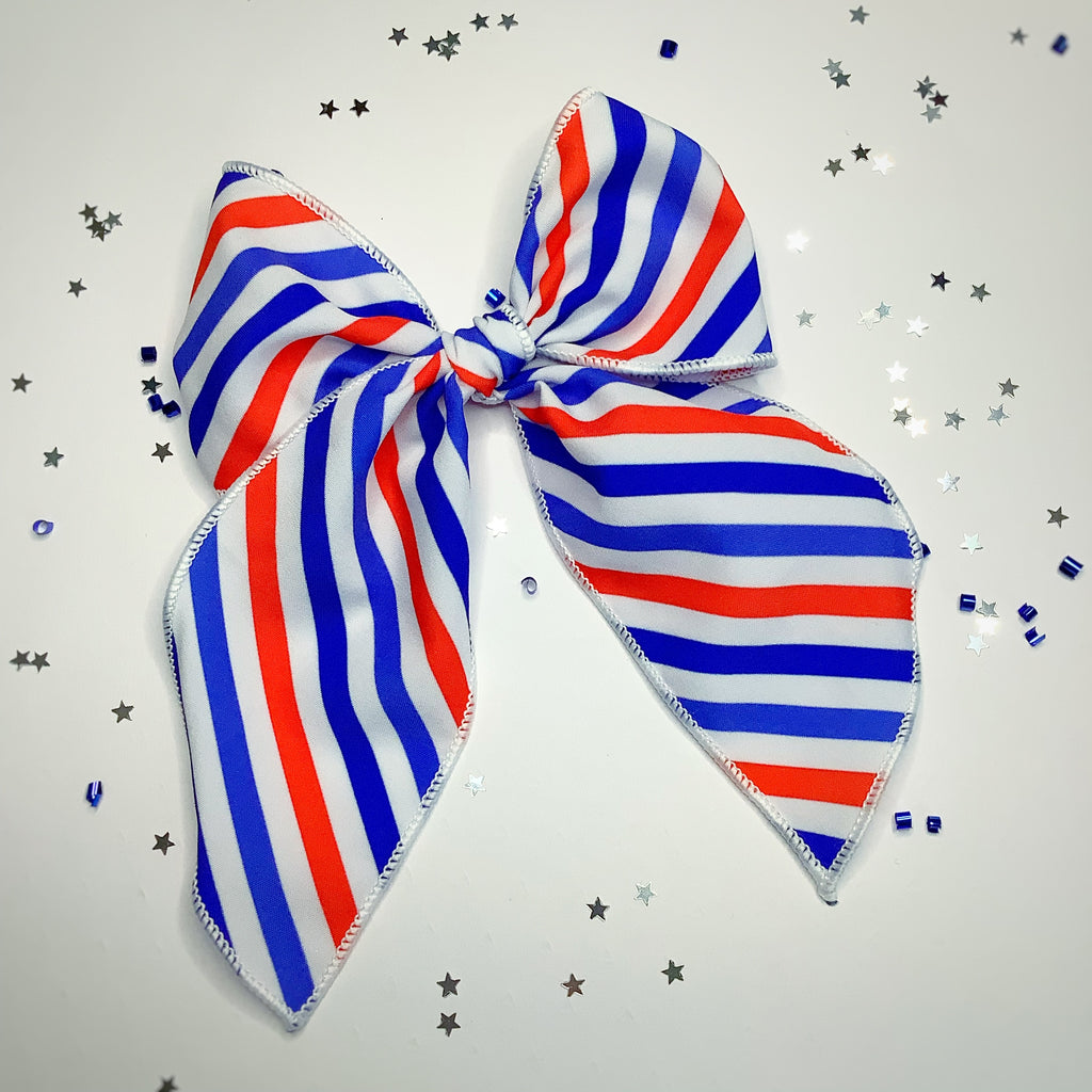 Patriotic Stripes Quinn Scrunchie and Bow Collection
