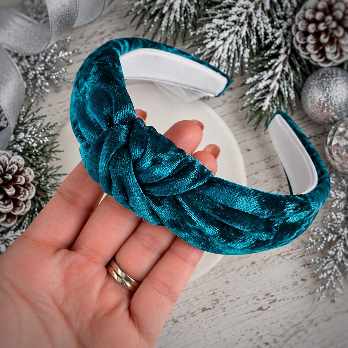 Crushed Velvet Christmas Headband Collection