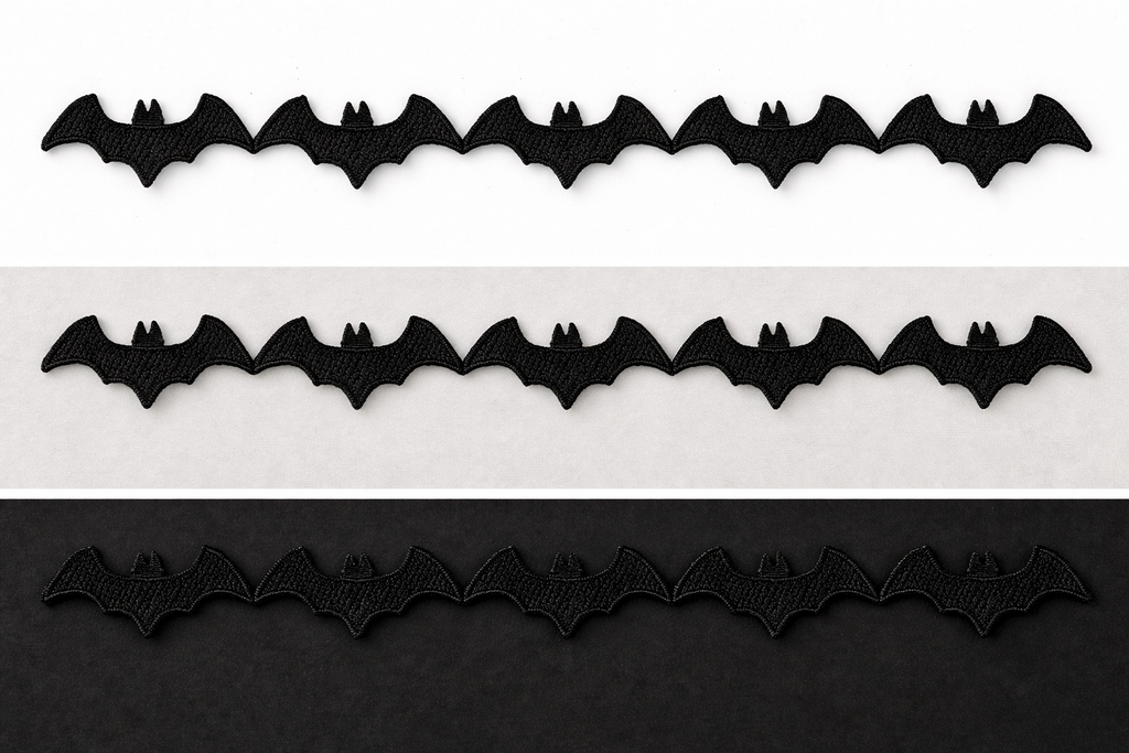 Black Bat Guipure Lace