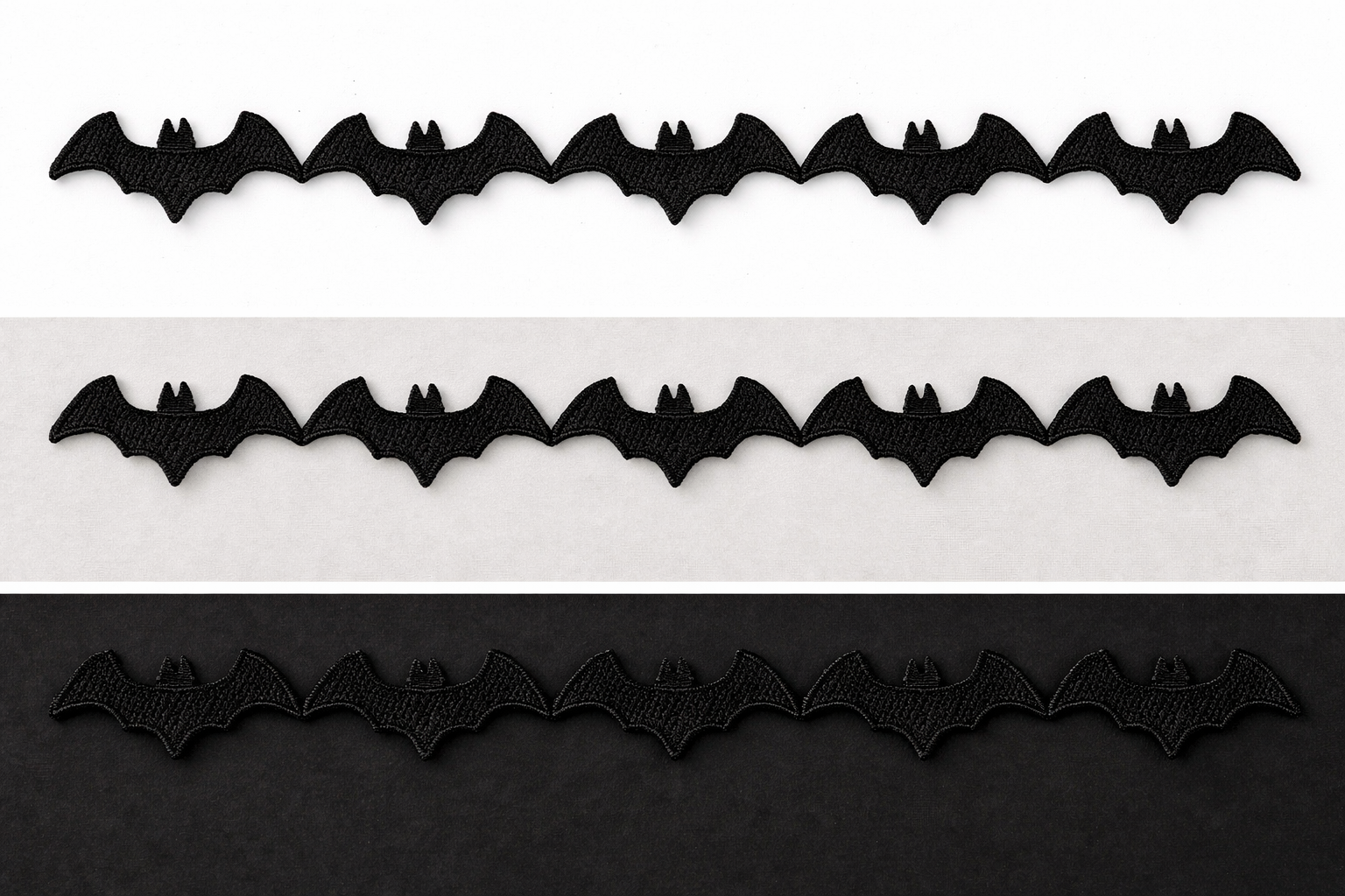 Black Bat Guipure Lace