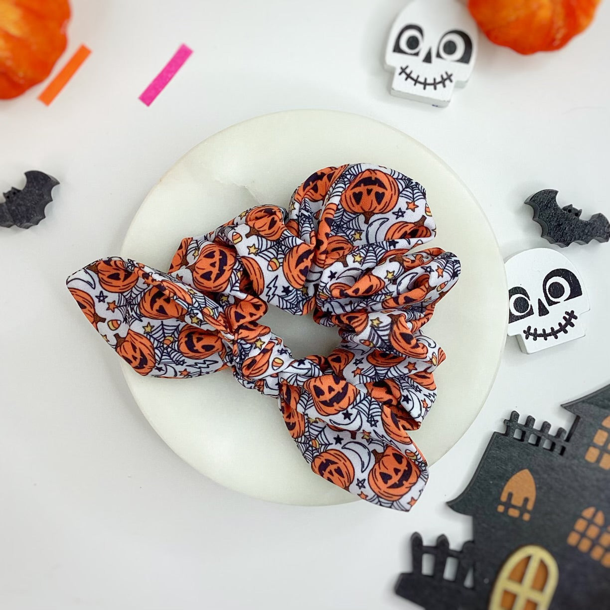 Hallows’ Eve Bow Strip, Headband, Baby Headwrap and Scrunchie Collection