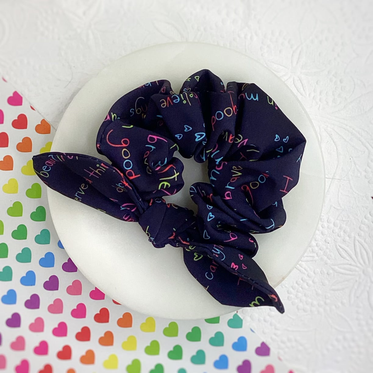 I am Loved Bow Strip, Headband and Scrunchie Collection