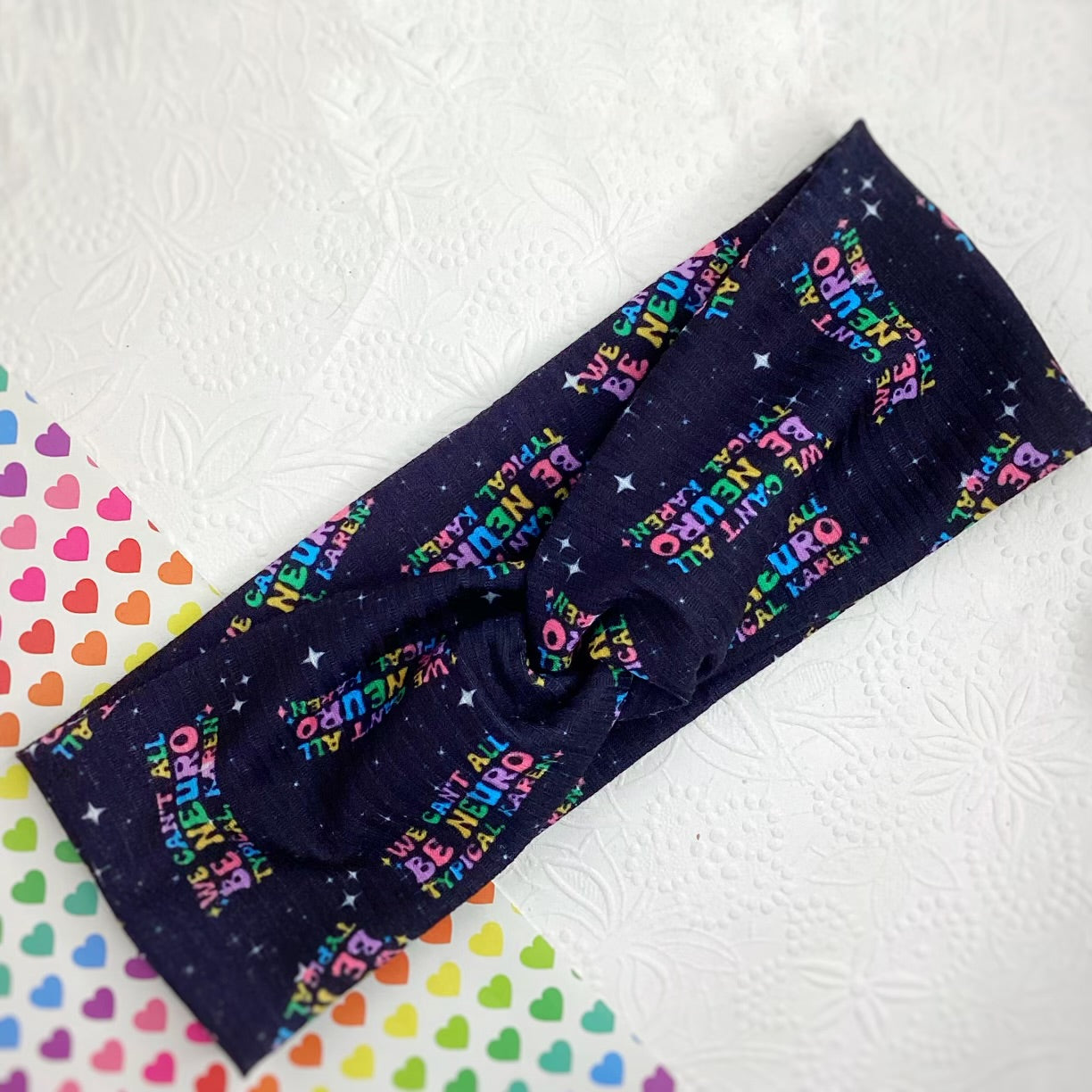 Neuro-Typical Bow Strip, Headband and Scrunchie Collection
