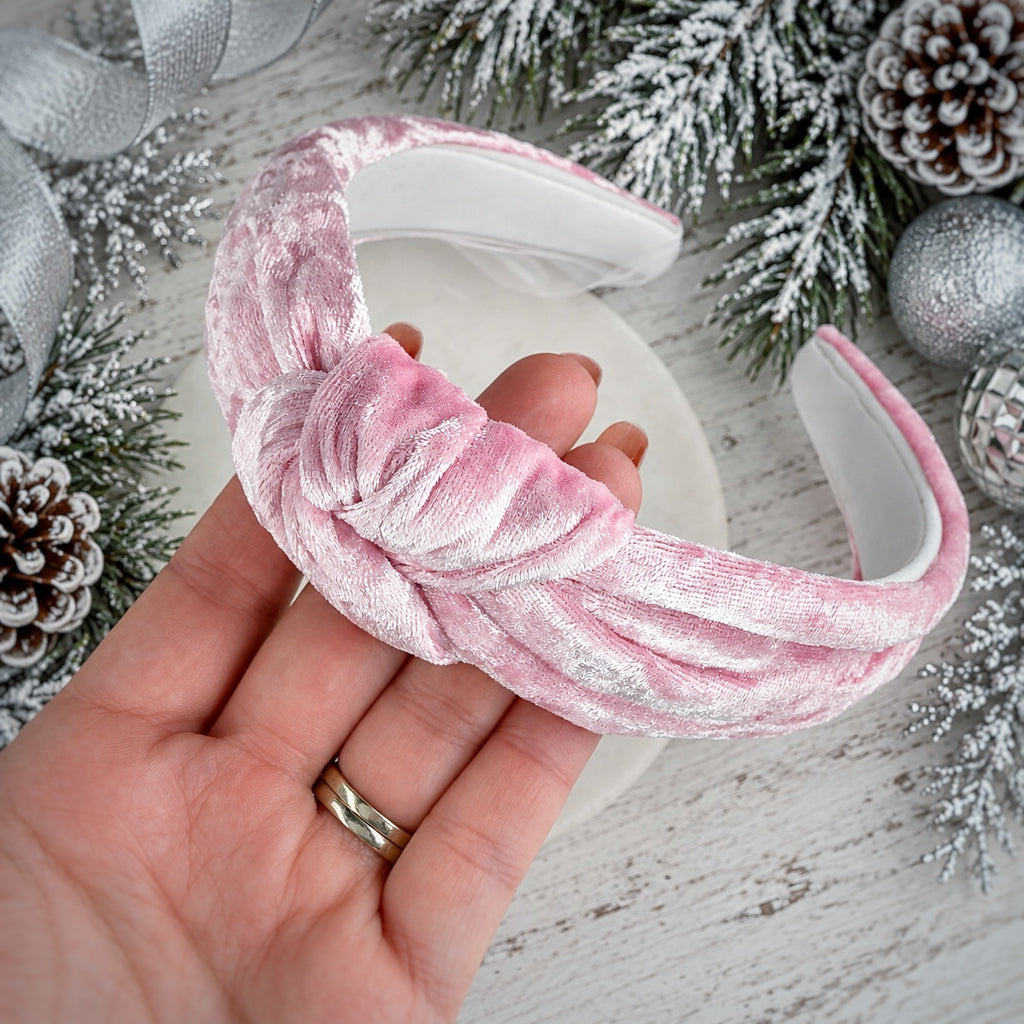 Crushed Velvet Christmas Headband Collection