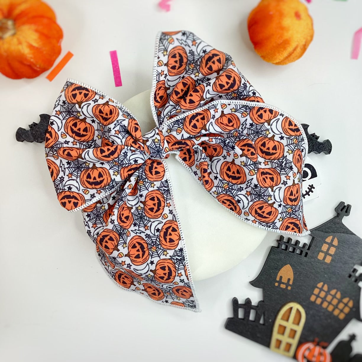 Hallows’ Eve Bow Strip, Headband, Baby Headwrap and Scrunchie Collection