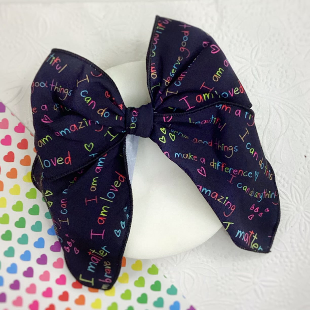 I am Loved Bow Strip, Headband and Scrunchie Collection