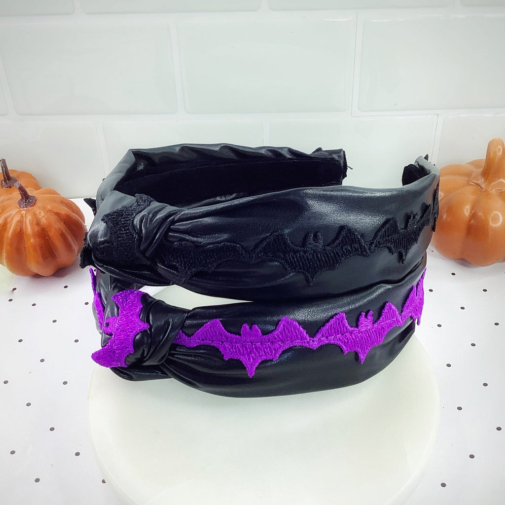 Pleather Bats Headband