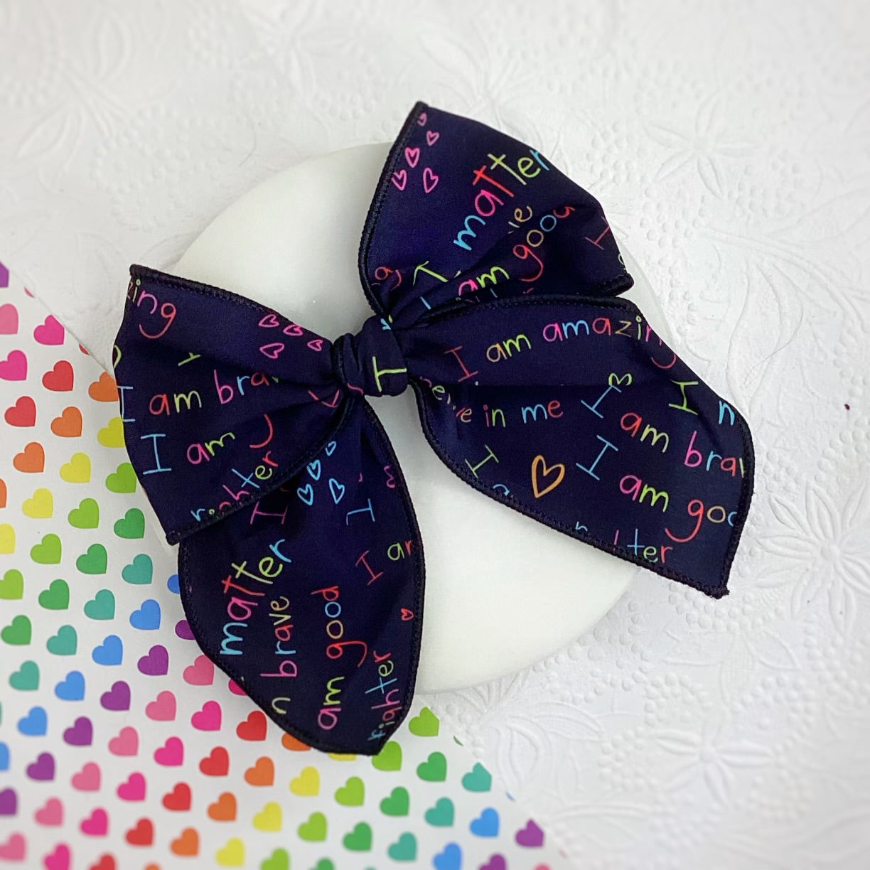 I am Loved Bow Strip, Headband and Scrunchie Collection