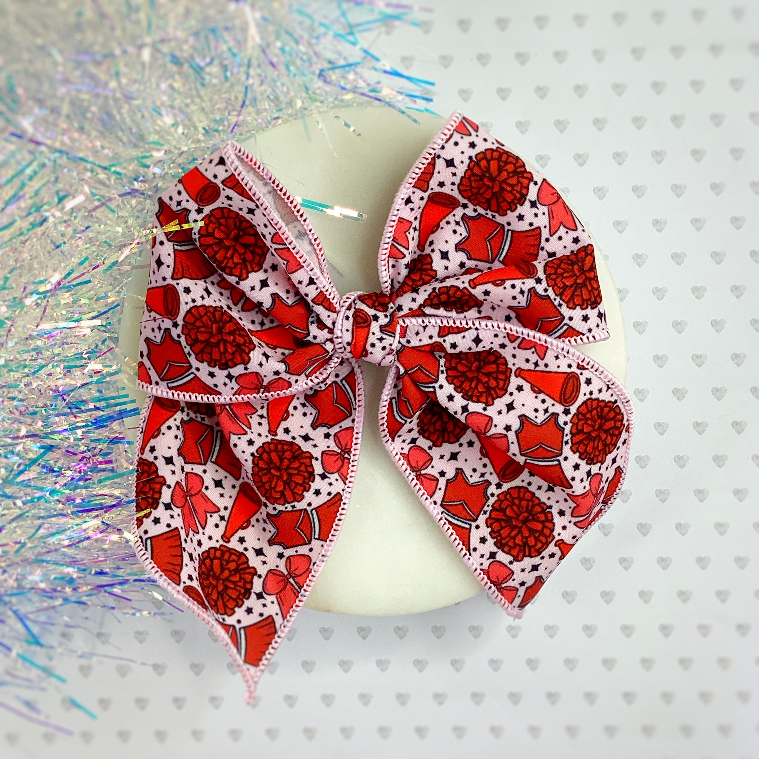 Cheer Girl Bow Strip and Scrunchie Collection