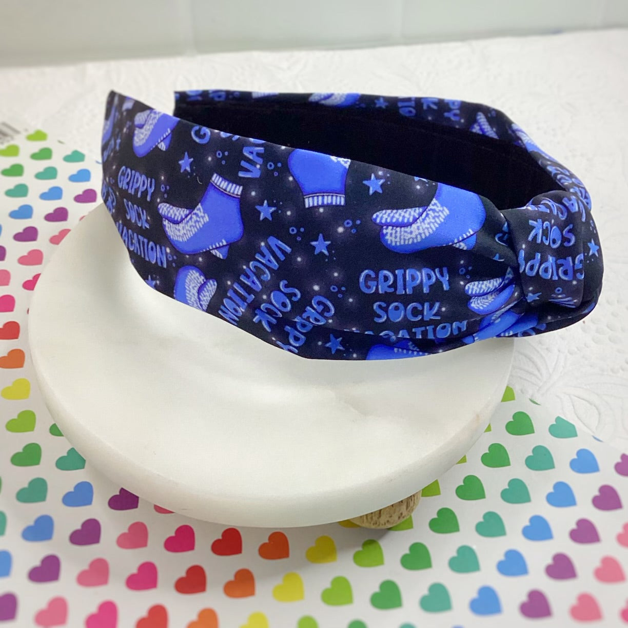 Grippy Sock Vacation Headband and Scrunchie Collection