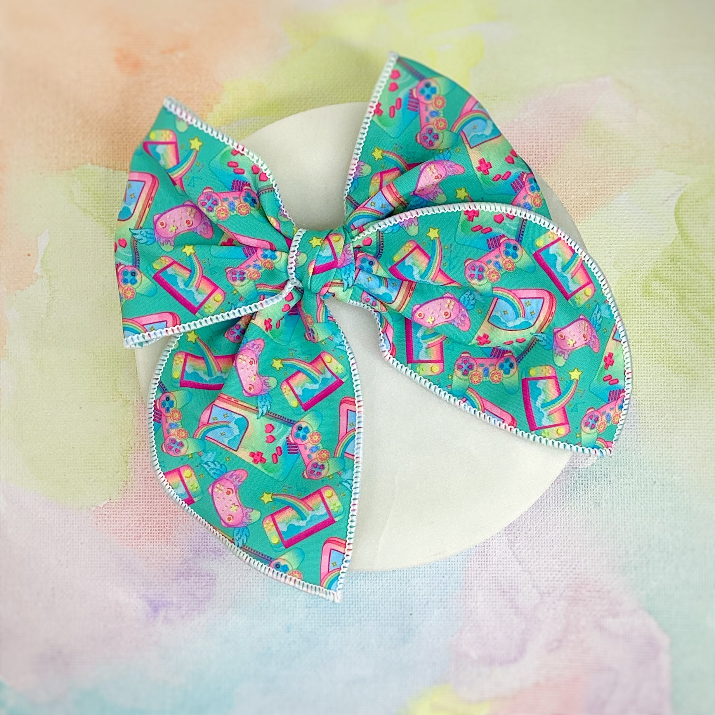 Girly Gamer Bow Strip and Scrunchie Collection