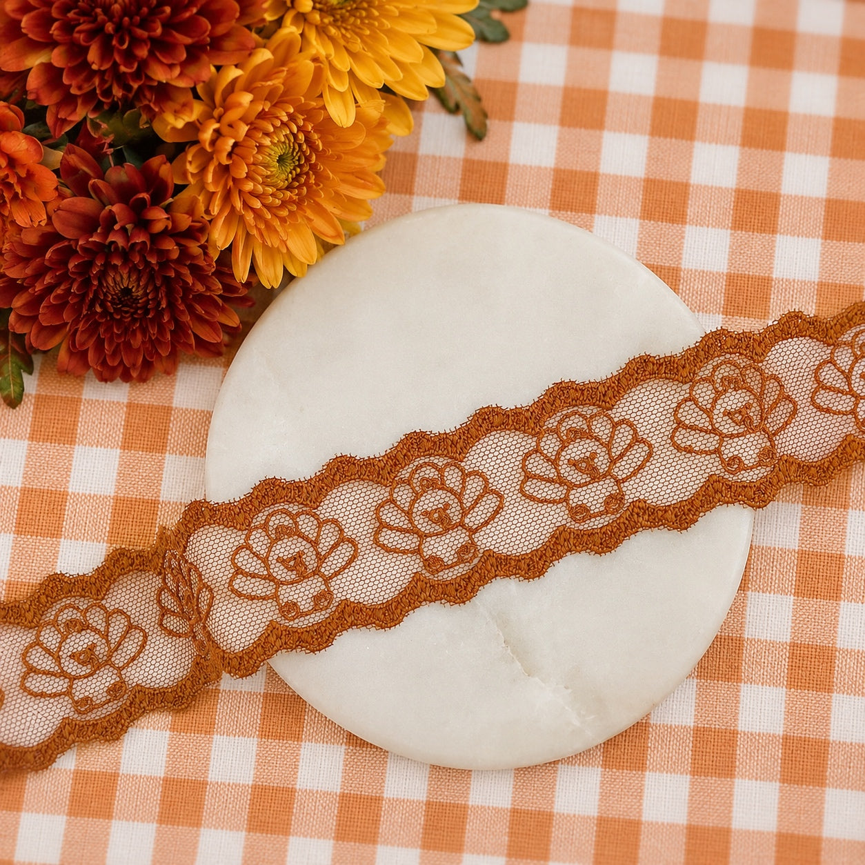 Custom Plump Turkey Lace Trim- RTS