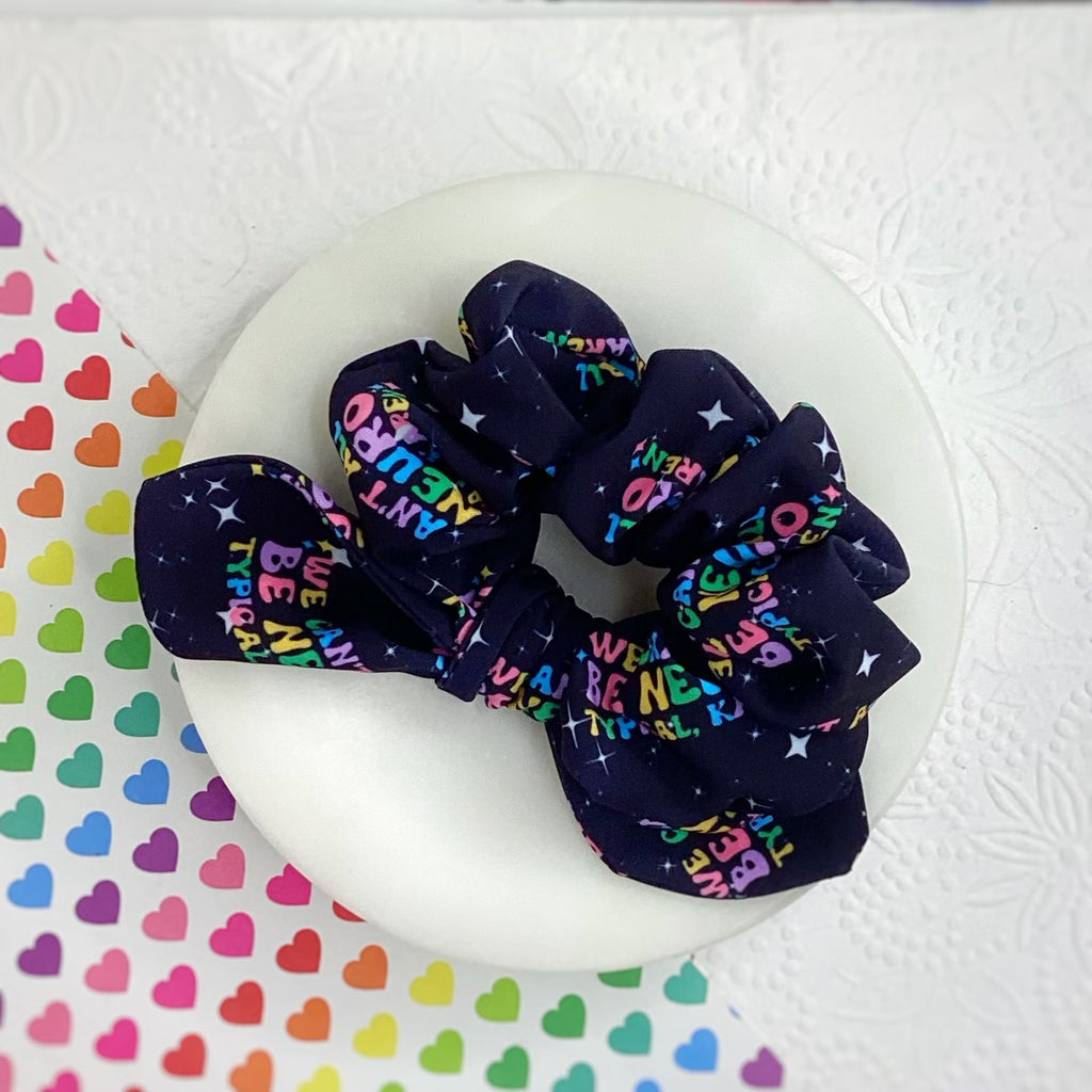 Neuro-Typical Bow Strip, Headband and Scrunchie Collection
