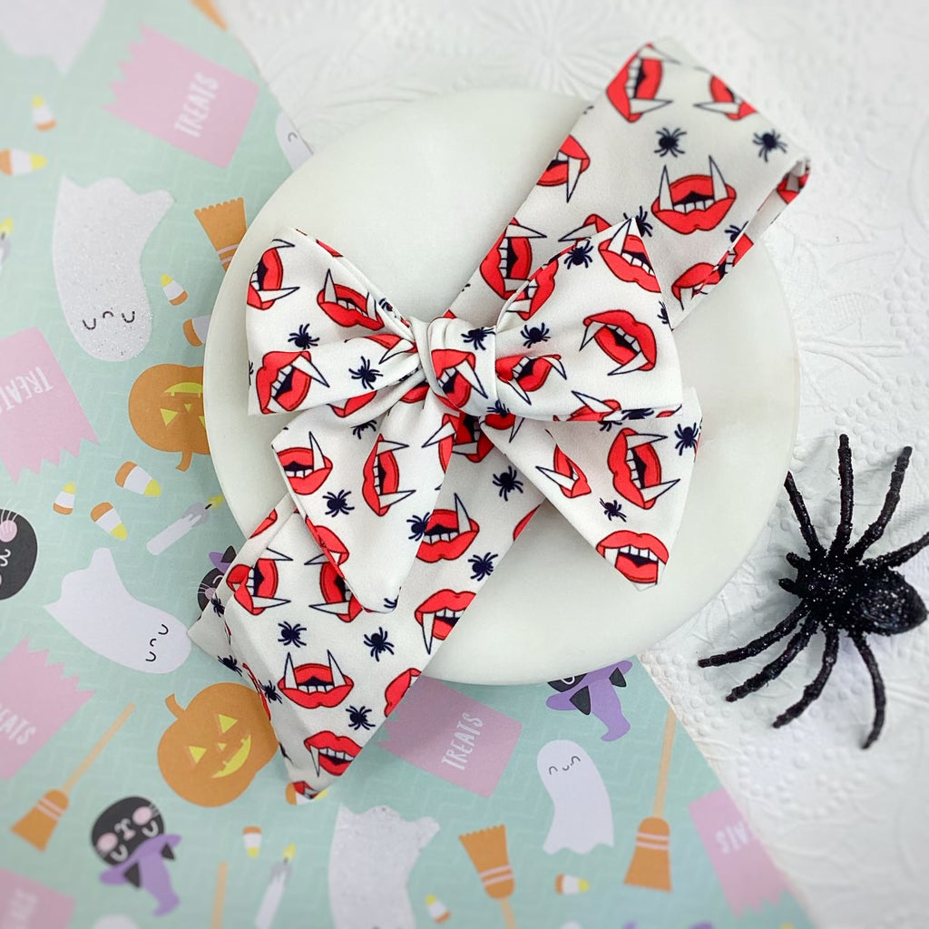 I Vant to Suck Your Blood Bow Strip and Scrunchie Collection