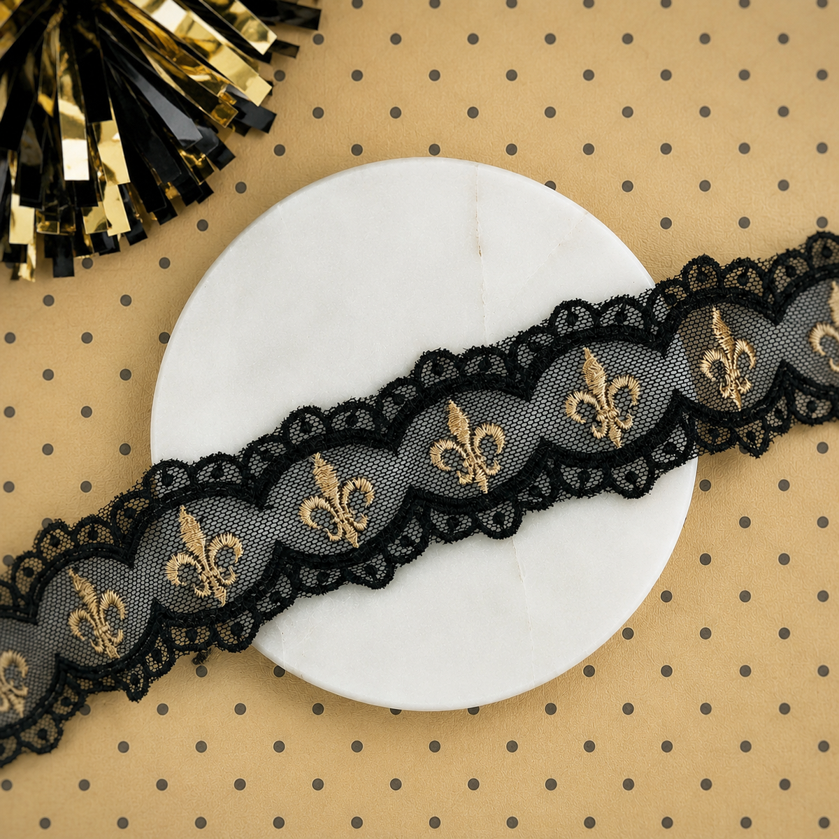 Fleur de Lis Custom Lace- RTS