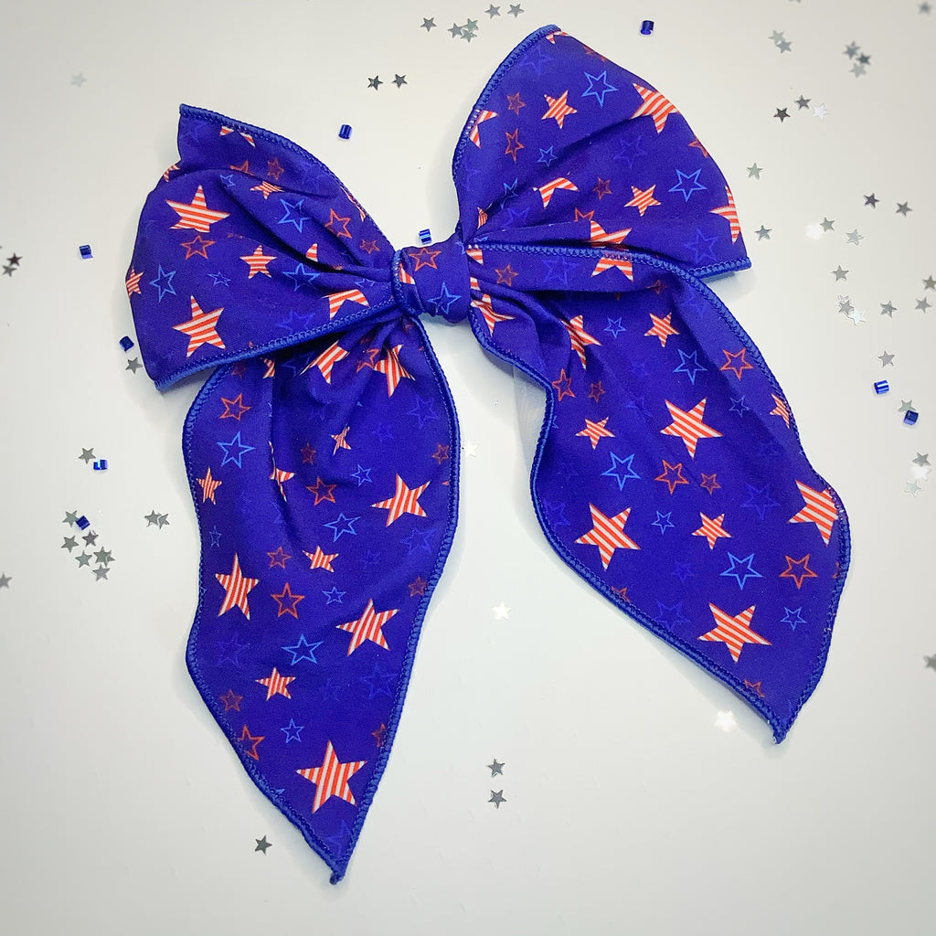 Blue Stars Quinn Scrunchie and Bow Collection