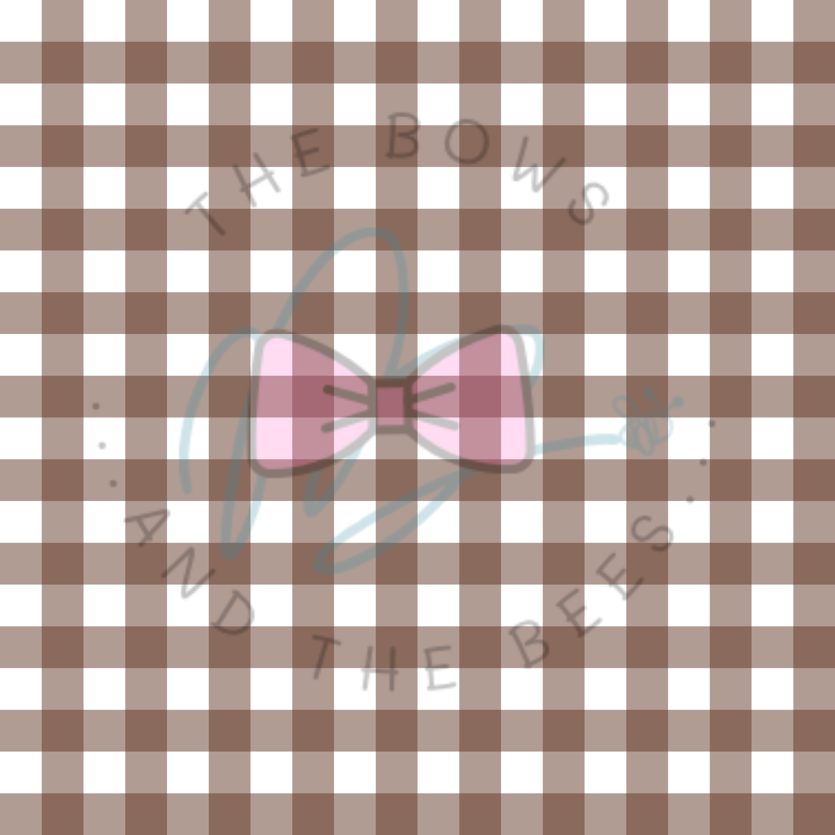 Dark Earthy Gingham Basics | 5- Piece Bundle Pack Seamless Pattern