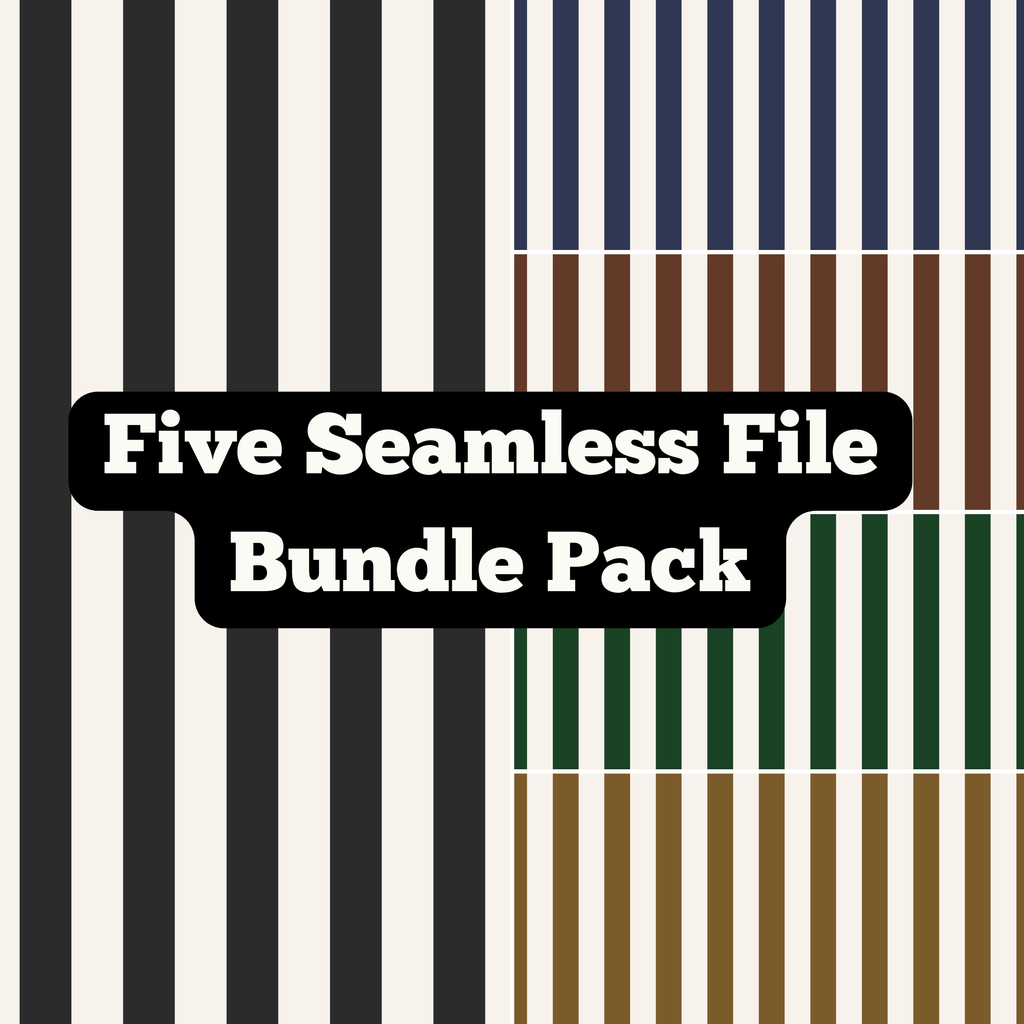 Dark Stripes Basics | 5- Piece Bundle Pack Seamless Pattern