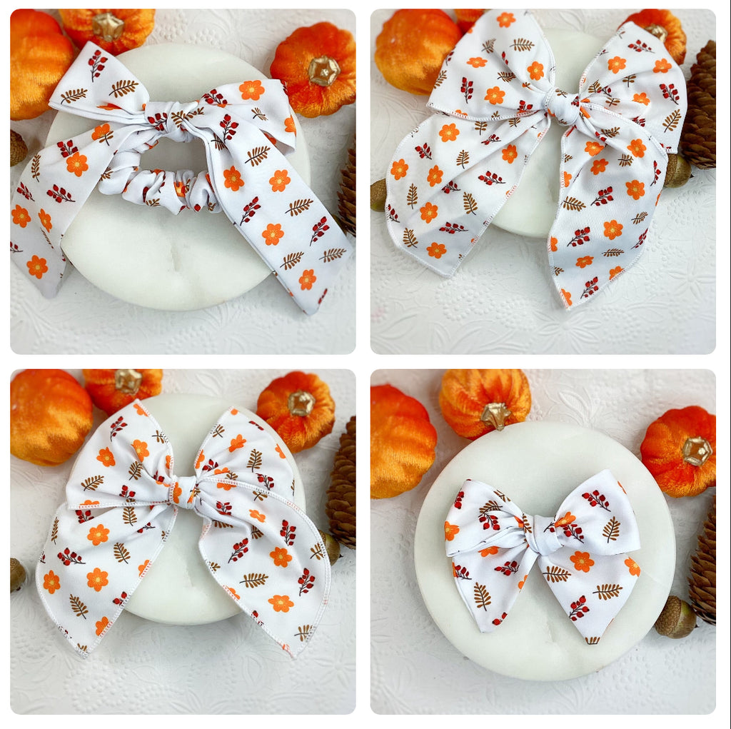 Simply Fall Bow Strip and Scrunchie Collection