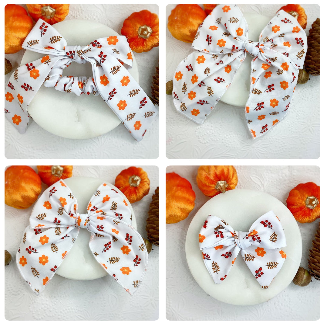 Simply Fall Bow Strip and Scrunchie Collection
