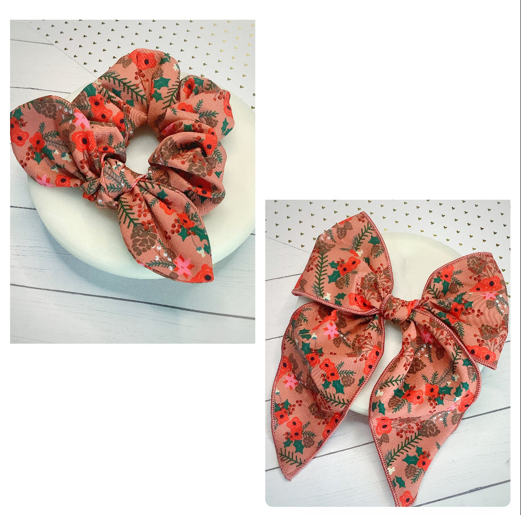 Cinnamon and Spice Bow Strip and Scrunchie Collection