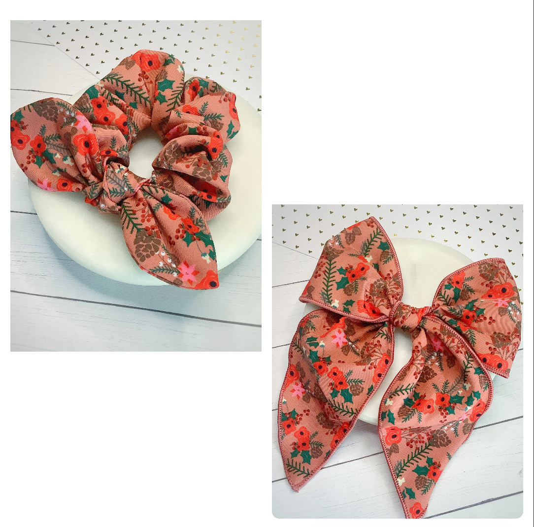 Cinnamon and Spice Bow Strip and Scrunchie Collection