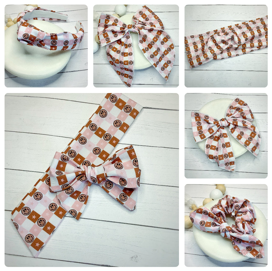 Happy Neutrals Bow Strip, Headband and Scrunchie Collection