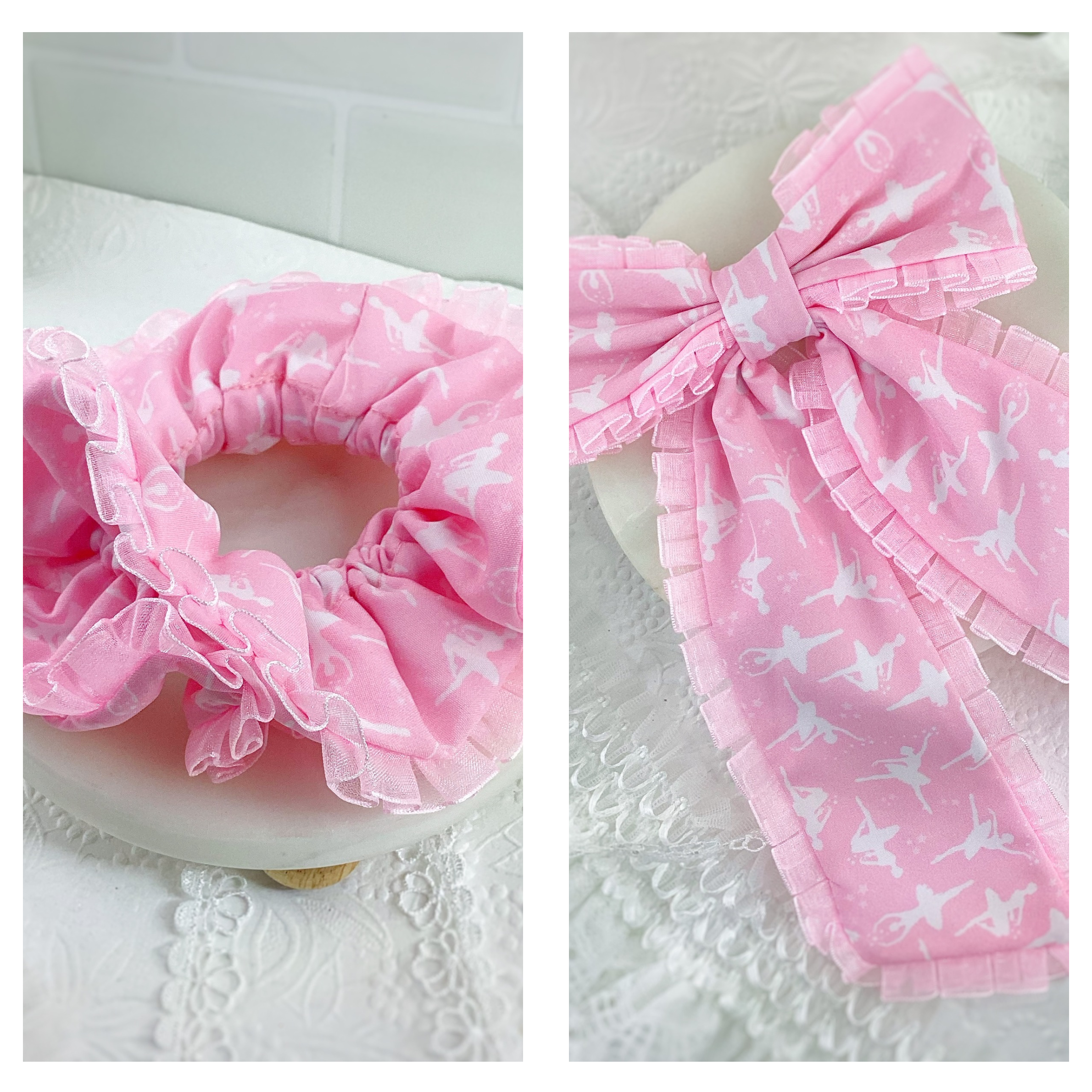 Ballerinas Ruffle Coquette Bow and Scrunchie Collection