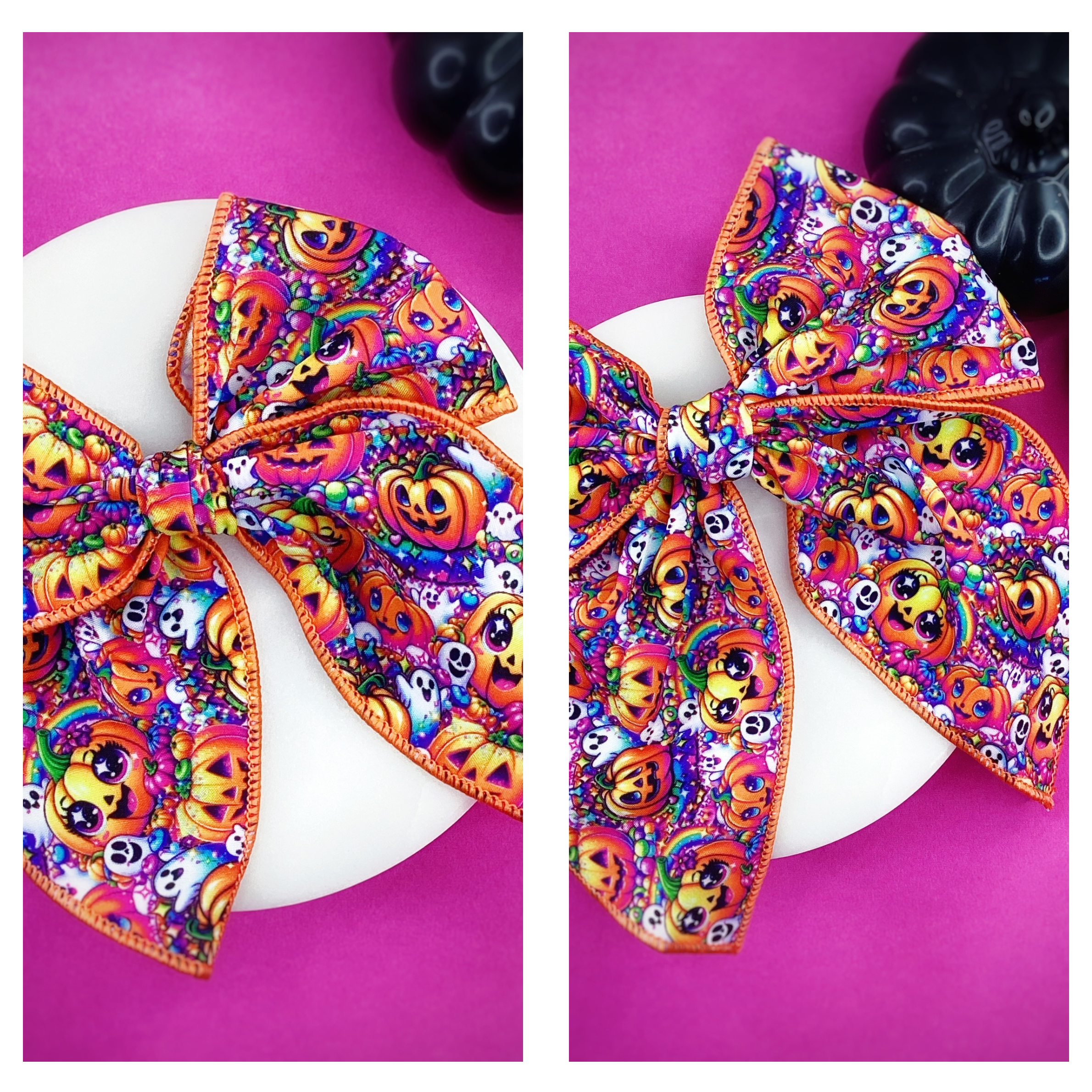 Bright Adorable Halloween Bow Strip Collection