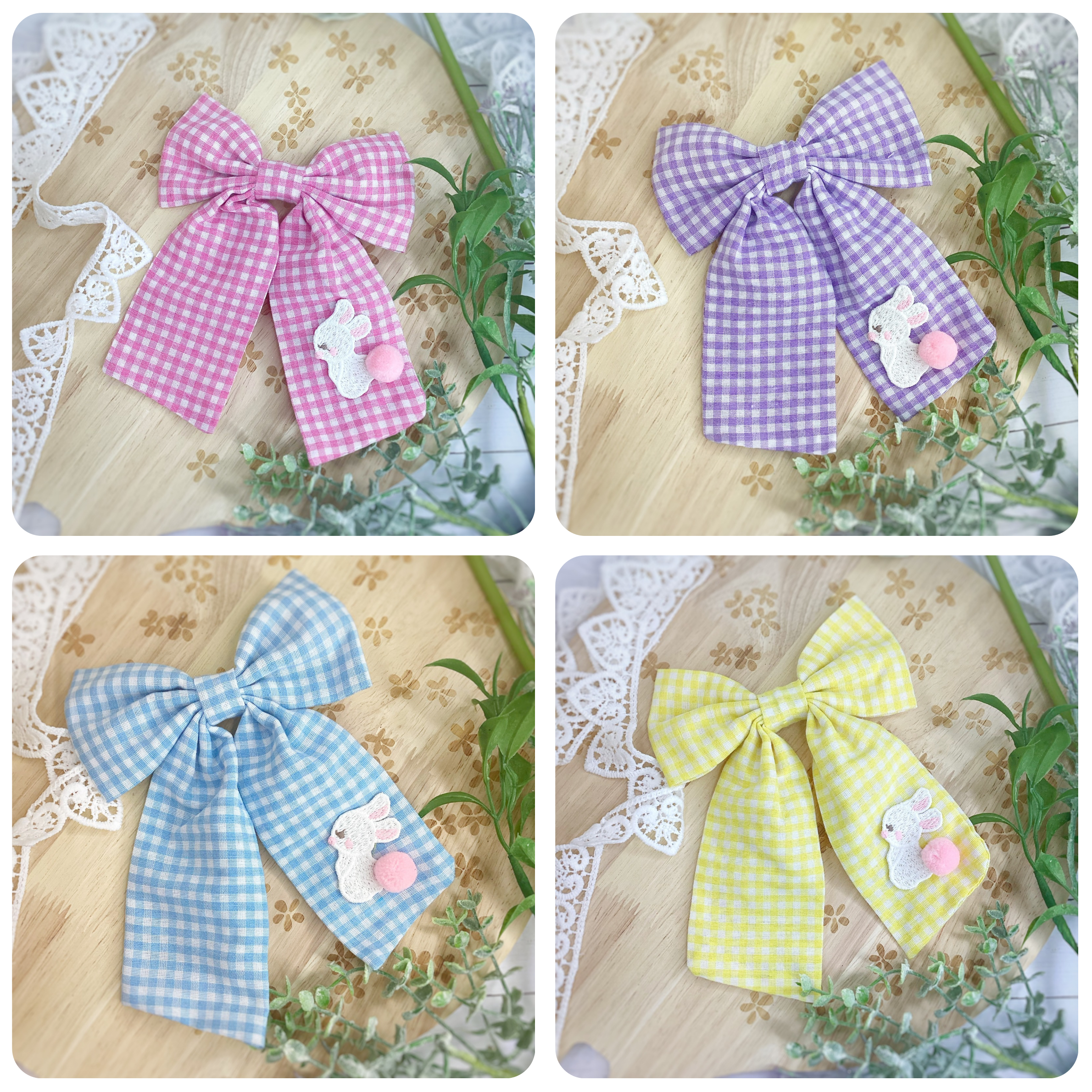 Bunny Gingham Bows