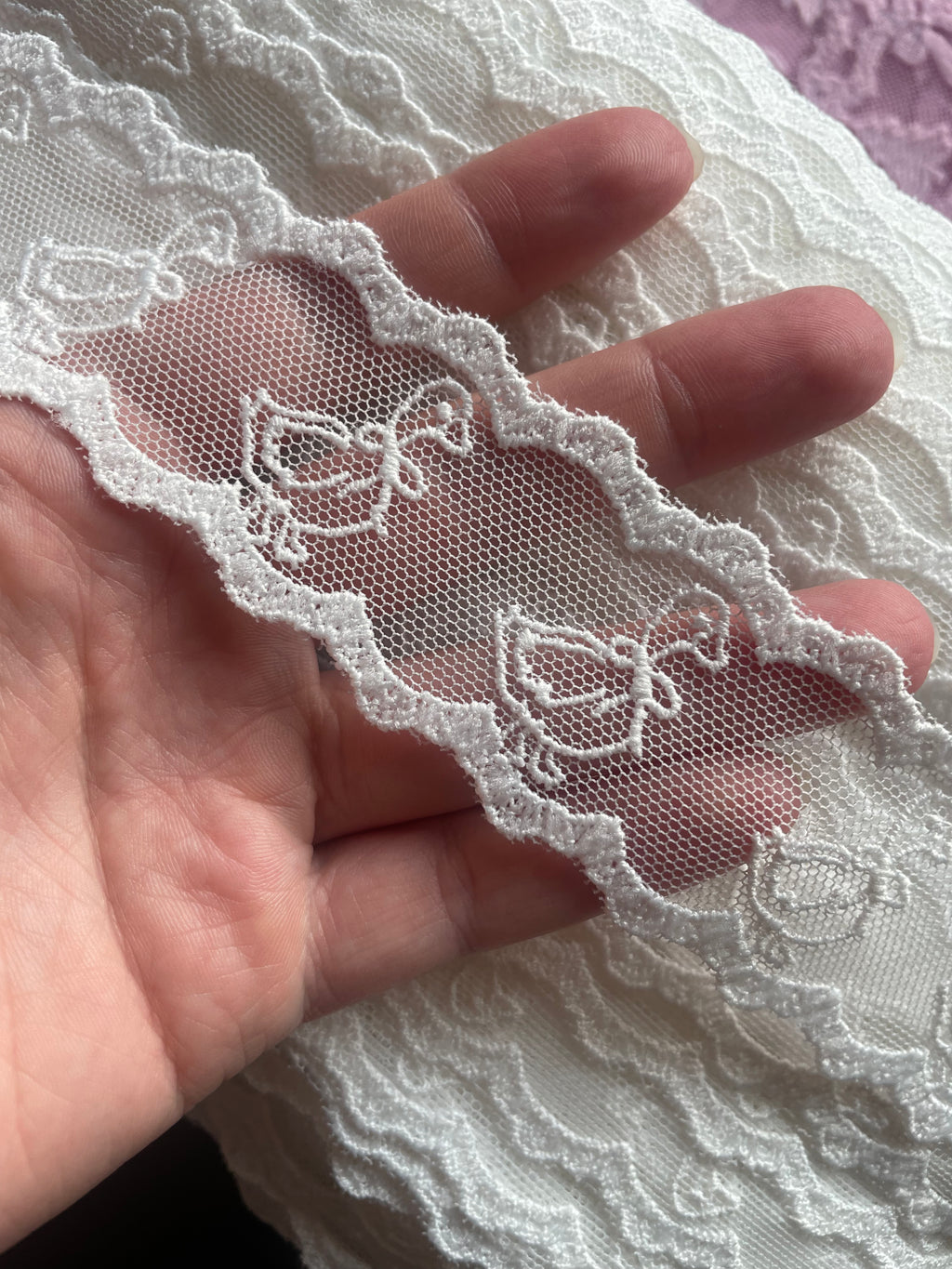 Custom Dainty Goose Lace Trim- RTS